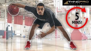 How To Improve Your Ball Handling Daily 5 Minute Dribbling Routine for ANKLE BREAKER Handles [upl. by Regdirb]