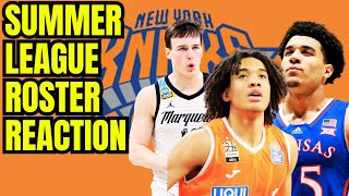 New York Knicks Summer League roster breakdown  reaction and players to watch [upl. by Jonie]