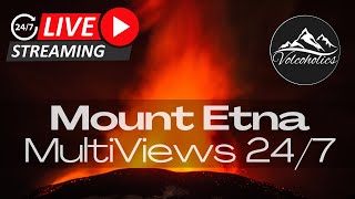 🌋 LIVE Mount Etna  Multiple Views LIVE 247 [upl. by Eceirtal720]