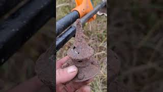 Ww1 german pickelhaube spyke excavation from rigasfrontline metaldetecting deus germanmilitary [upl. by Stearns]