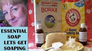 Essential Soap How To Make homemade Laundry Detergent from Scratch Making Lye Soap [upl. by La423]