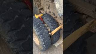 Truck life Stone removing from tyre trucks atrangicarkur trucklife ytshort shorts diwali [upl. by Rhine363]