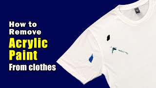 how to remove oil based paint like enamel from clothes shorts [upl. by Olonam94]