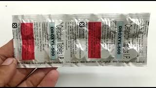 Droxyl 500 Tablet  Cefadroxil 500 mg Tablet uses  Droxyl 500 Mg Tablet Uses Side effects Hindi [upl. by Bac729]