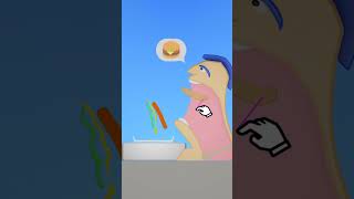 Eating Simulator  Put Burger In Mouth eatingsimulator [upl. by Moretta588]