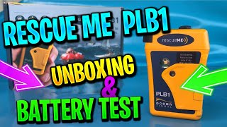 Ocean Signal RescueME PLB1  Unboxing amp Battery Test  Personal Locator Beacon [upl. by Schober404]