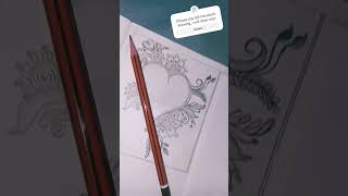 The heart shape drawing with a mandala artwork music remix heartshape heartmath heartgallery [upl. by Dorcas]