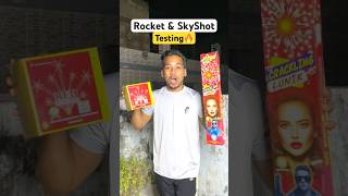 Rocket amp Red Signal Skyshot Testing 🔥 diwali skyshot crackers crackerstesting [upl. by Atteyram]