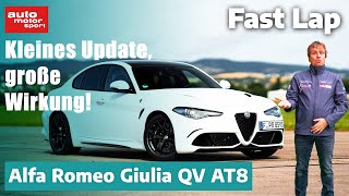 Alfa Romeo Giulia QV AT8 Kleines Update große Wirkung  Fast Lap  auto motor und sport [upl. by Demetrius]