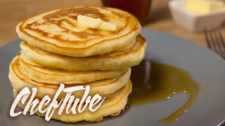 How to Make American Style Pancakes  Recipe in description [upl. by Anaiviv]