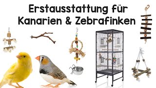 Erstausstattung für Kanarien und Zebrafinken [upl. by Hoxie]