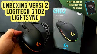 Unboxing Logitech G102G203 Lightsync Gaming Mouse  Perbandingan BOX Logitech G102 Prodigy [upl. by Massie]