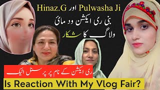 Pulwasha Cooks Or Hinaz G K Lye Behad Ghalat Alfaz Istimal Kiye Pardedar Reaction with My Vlog Ne [upl. by Ainalem]