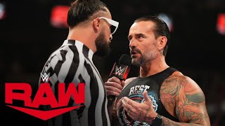 FULL SEGMENT Seth Rollins CM Punk and Drew McIntyre meet ahead of SummerSlam Raw July 29 2024 [upl. by Wahkuna]