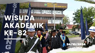 Wisuda Akademik Ke82 Hari Pertama Universitas Bung Hatta 26 Oktober 2024 [upl. by Ellicec116]