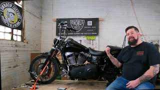 3 Hole Oil Change Harley Street Bob FXDB [upl. by Nitsirt]