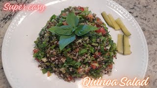 Basic Quinoa Salad and Dressing for Dr Sebi Alkaline Vegans [upl. by Dolorita]