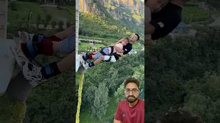 Bungee Jumping With Rope In Beautiful Place Adventures bungeejumping shorts vlog [upl. by Anahpets]