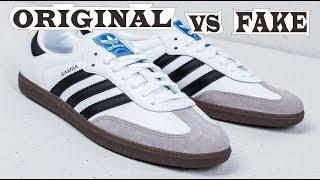 Adidas Samba OG White Original amp Fake [upl. by Yartnod]