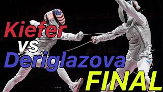 Tokyo 2021 FINAL Kiefer USA v Deriglazova RUS  Olympic Fencing  Womens Foil Highlight [upl. by Enaillil831]