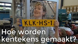 Hoe wordt een kentekenplaat gemaakt  Het Klokhuis [upl. by Lebiralc]