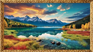 Transform Your TV with Framed Fall Landscape TV Art Screensaver [upl. by Laban]