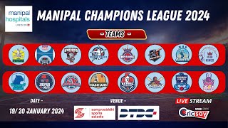 MANIPAL CHAMPIONS LEAGUE 2024  DAY  1  LIVE FROM SAMPRASIDDHI SPORTS ESTADIO [upl. by Anisor]