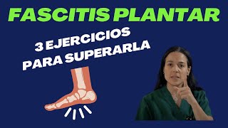 3 ejercicios para superar la fascitis plantar [upl. by Enautna795]