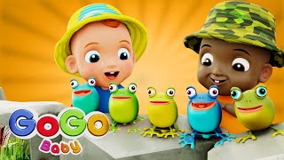 Five little speckled frogs Baby Animals  More Sing Along Nursery Rhymes amp Kids Songs [upl. by Ahmed]