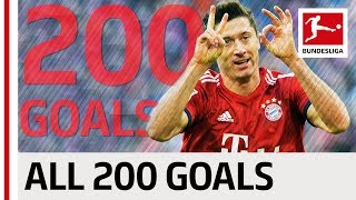 Robert Lewandowski  All 200 Bundesliga Goals [upl. by Enttirb]