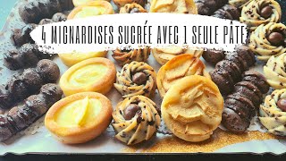 Buffet sucrée pour les fêtes 4 mignardises avec 1 seule pâte [upl. by Gasperoni109]