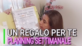 ORGANIZZAZIONE SETTIMANALE UN PLANNER REGALO PER TE MARLINDA CANONICO [upl. by Francoise]