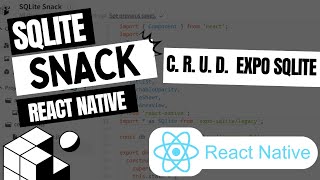 SQLite React Native Expo Snack Exemplo Banco de dados [upl. by Dowell631]