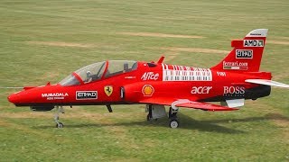 GIANT BAE HAWK 100 FLY EAGLE JET SCALE RC MODEL  RAGOW 2018 [upl. by Siravart]