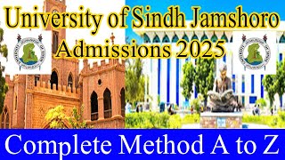 University of Sindh Jamshoro Admissions 2025 Sindh University Jamshoro  Admissions 2025 [upl. by Goda]