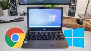 Install Windows Or Any OS on a Chromebook 2022 [upl. by Ahsiet]