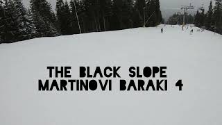 Borovets Bulgaria  The Black Slope  Martinovi Baraki 4  March 2022  4K  GoPro [upl. by Nytsyrk154]