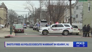 Shots fired as police execute warrant in Kearny NJ [upl. by Padget]