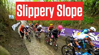 Why Cyclists Forced To Walk Koppenberg Climb In Tour of Flanders [upl. by Anahpets]