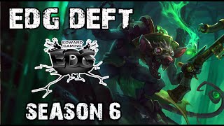 EDG Deft Twitch vs KogMaw ADC Ranked Challenger Korea [upl. by Enilecram]