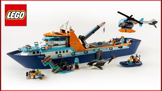 LEGO City 60368 Arctic Explorer Ship Speed Build for Collectors  Brick Builder [upl. by Anaitsirc]