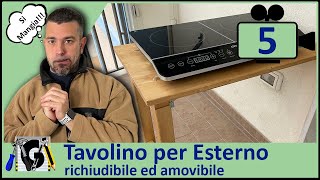 Come costruire un Tavolino in legno pieghevole fai da te per Balcone Esterno economico [upl. by Fullerton]