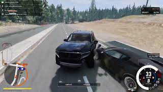 Extreme police chase with stolen car in BeamNG Drive [upl. by Bruis]