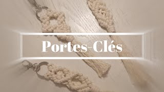 DIY porteclés en Macramé 1 2 Modèles  Livy Macramé [upl. by Aneerak]