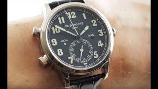 Patek Philippe Calatrava Pilot Travel Time 5524G001 Pilots Watch Review [upl. by Enimasaj]