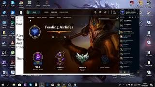 How to change your profile picture in league of legends  2018 [upl. by Dumond391]