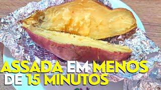 Batata Doce ASSADA Na AIR FRYER em MENOS DE 15 MINUTOS  BEM MACIA  BATATA DOCE NA AIRFRYER [upl. by Nevins495]