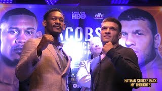 DANNY JACOBS VS SERGIY DEREVYANCHENKO  FACE OFF  PRESS CONFERENCE REACTION [upl. by Hapte]