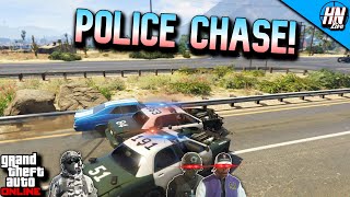 VAMOS vs POLICE GTA 5 MANHUNT [upl. by Reppep788]