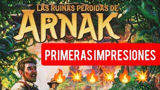 RUINAS DE ARNAK  Primeras impresiones JuegosDeMesa [upl. by Artemed]